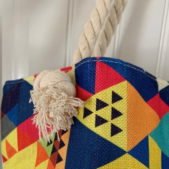 Bag, beach, shopping, canvas, fabulous colour, large sized, fully lined, new - Picture 2 of 15